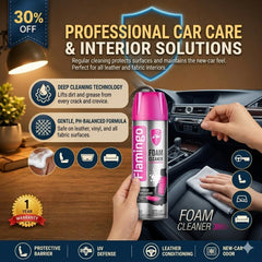 Flamingo Foam Cleaner 650ML – Multi-Purpose Deep Cleaning Spray for Upholstery, Carpets, Leather & Hard Surfaces