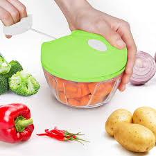 Multi-Function Food Processor - Chopper, Cutter, Grinder, Shredder, Mincer, Mini Garlic Slicer & Slicer for Kitchen (Random Color)