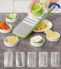 Multifunctional Vegetable Cutter Grater For Vegetables Slicers - Shredders Peeler Carrot Fruit Vegetable Cutting Kitchen Tool ( Random Colors)