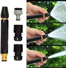 High Pressure Adjustable Nozzle Water Spray Gun | Versatile Tool For Garden & Cleaning | Metal Body