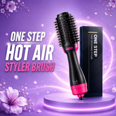 One Step Hair Dryer and Styler – Professional 1200W Hot Air Brush with Heavy-Duty Power Cord & Plug for All Hair Types
