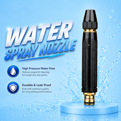High Pressure Adjustable Nozzle Water Spray Gun | Versatile Tool For Garden & Cleaning | Metal Body