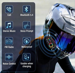 Motorcycle Helmet Bluetooth Headset – BT 6.0 Wireless Earphone.