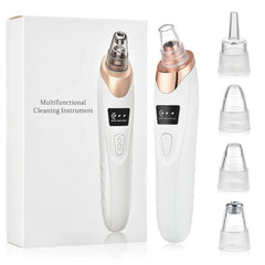 5in1 Blackhead Remover Machine Rechargeable | Face Vacuum Derma Suction With 5 Heads | Blackhead Removing Machine
