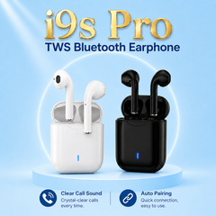 i9S Pro Wireless Stereo Headset | TWS Technology | Bluetooth 5.0 | Noise Reduction | iOS & Android (Random Colour)