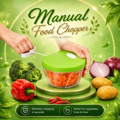 Multi-Function Food Processor - Chopper, Cutter, Grinder, Shredder, Mincer, Mini Garlic Slicer & Slicer for Kitchen (Random Color)