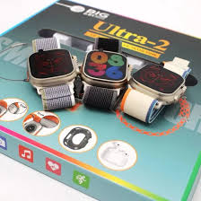 Ultra 2 Smart Watch Big 2.01 Infinite Display 7 in 1 Strap Set with Wireless Charging